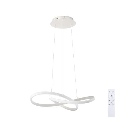 Brilagi - Lustre suspenso em cabo INFINITY regulável LED/55W/230V 3000-6000K 50x50 cm branco + comando remoto