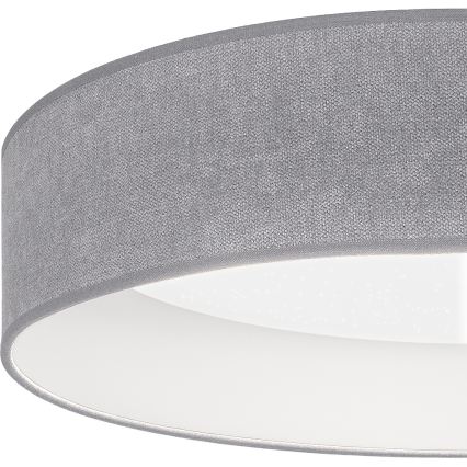 Brilagi - Plafon LED regulável VELVET SMARTIX STARS LED/36W/230V 3000-6000K Ø 55 cm cinzento Wi-Fi Tuya Beacon + comando remoto