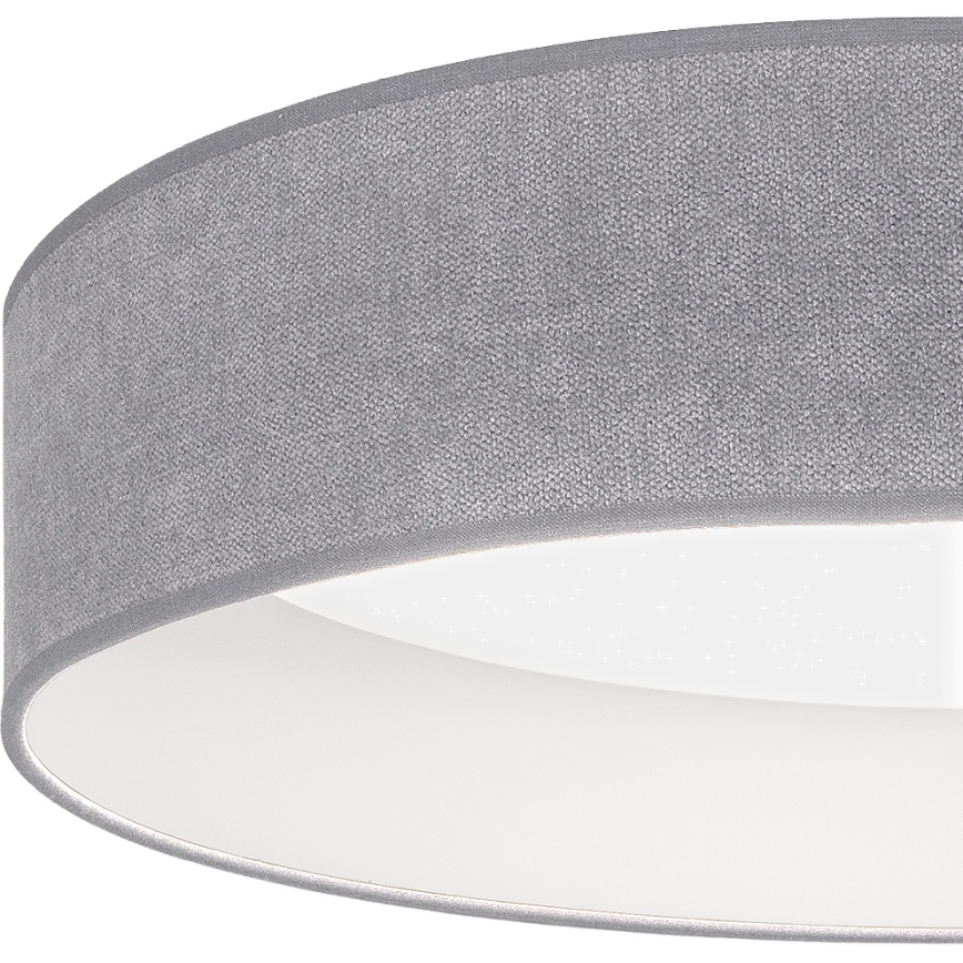 Brilagi - Plafon LED regulável VELVET SMARTIX STARS LED/36W/230V 3000-6000K Ø 55 cm cinzento Wi-Fi Tuya Beacon + comando remoto