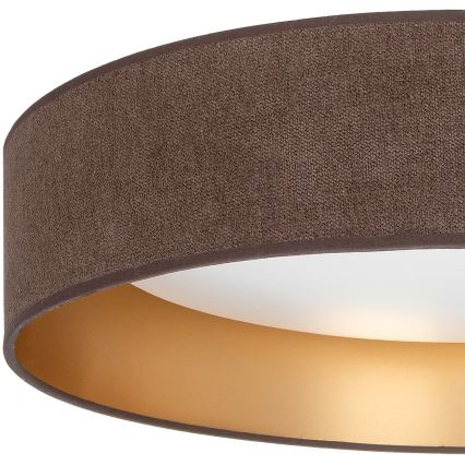 Brilagi - Candeeiro de tecto LED regulável VELVET SMARTIX LED/36W/230V 3000-6000K Ø 55 cm castanho/dourado Wi-Fi Tuya Beacon + controlo remoto