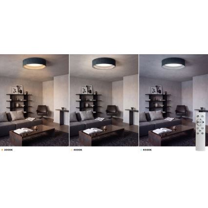 Brilagi - Candeeiro de teto LED dimerizável VELVET SMART VARI LED/36W/230V 3000-6500K Ø 55 cm verde + controlo remoto
