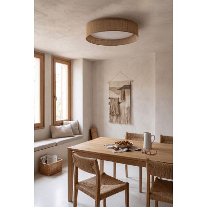 Brilagi - Luminária de teto LED regulável VELVET SMART VARI LED/36W/230V 3000–6500K Ø55 cm bege + controlo remoto