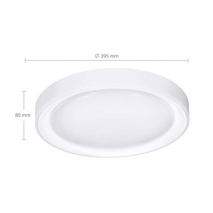 Brilagi - Luminária de tecto LED RGB regulável FLOCO LED/30W/230V Ø 39,5 cm 3000–6500K Wi‑Fi Tuya + LED/6W + comando remoto