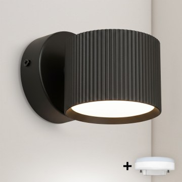 Brilagi - LED RGB+CCT dimerizável aplique de parede orientável STRIPY 1xGX53/14W/230V 2700-6500K Wi-Fi Tuya preto