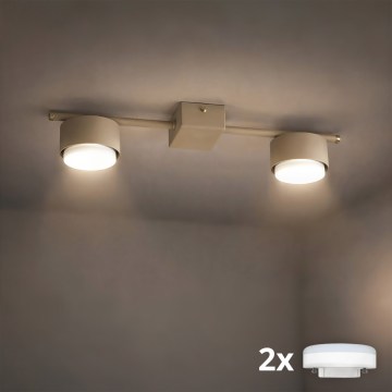 Brilagi - LED RGB+CCT Dimerizável foco embutido MONO 2xGX53/14W/230V 2700-6500K Wi-Fi Tuya bege