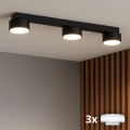 Brilagi - LED RGB+CCT Foco embutido dimerizável MONO 3xGX53/14W/230V 2700-6500K Wi-Fi Tuya preto