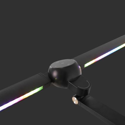 Brilagi - Candeeiro de mesa tátil e dimerizável LED RGBTW com clipe VARIO LED/18W/230V 3000-6500K CRI 96 preto