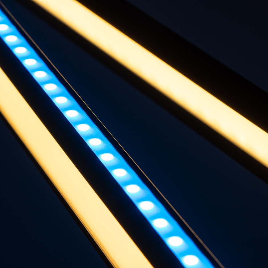 Brilagi - Candeeiro de mesa tátil e dimerizável LED RGBTW com clipe VARIO LED/18W/230V 3000-6500K CRI 96 preto