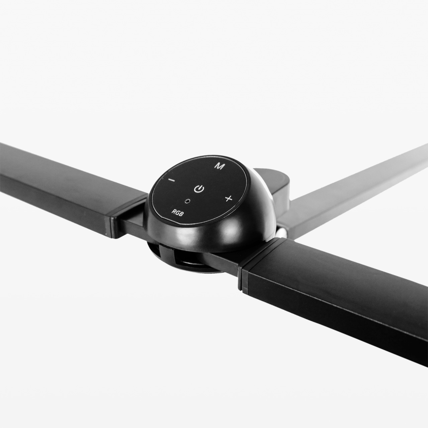 Brilagi - Candeeiro de mesa tátil e dimerizável LED RGBTW com clipe VARIO LED/18W/230V 3000-6500K CRI 96 preto