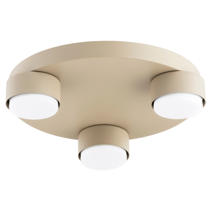 Brilagi - LED RGB+CCT Candeeiro de teto dimerizável MONO 3xGX53/14W/230V 2700-6500K Wi-Fi Tuya diâmetro 30 cm bege