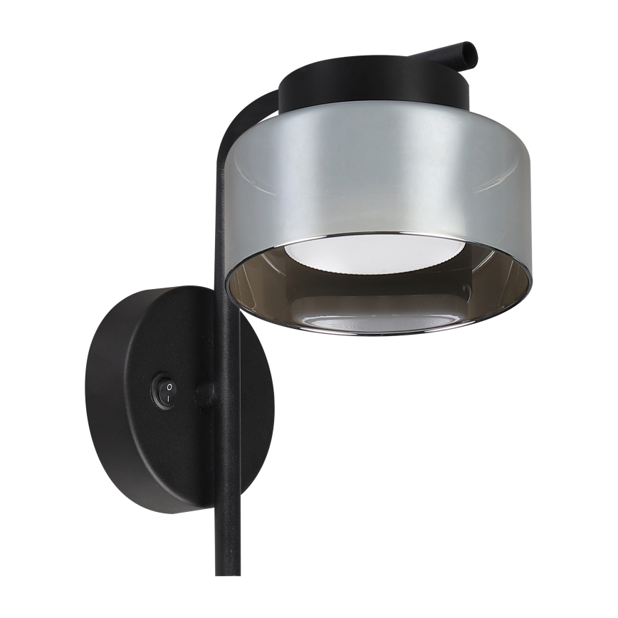 Brilagi - Lâmpada de Parede LED RGB+CCT Dimerizável AURA LUX 1xGX53/14W/230V 2700-6500K Wi-Fi Tuya preta/fumada