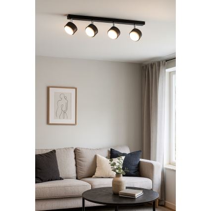 Brilagi - LED RGB+CCT Spot embutido dimerizável MONO 4xGX53/14W/230V 2700-6500K Wi-Fi Tuya preto