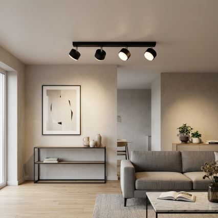 Brilagi - LED RGB+CCT Spot embutido dimerizável MONO 4xGX53/14W/230V 2700-6500K Wi-Fi Tuya preto
