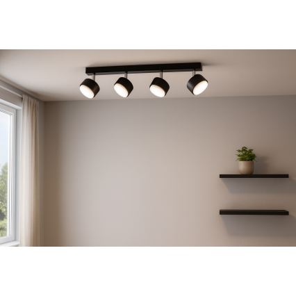 Brilagi - LED RGB+CCT Spot embutido dimerizável MONO 4xGX53/14W/230V 2700-6500K Wi-Fi Tuya preto