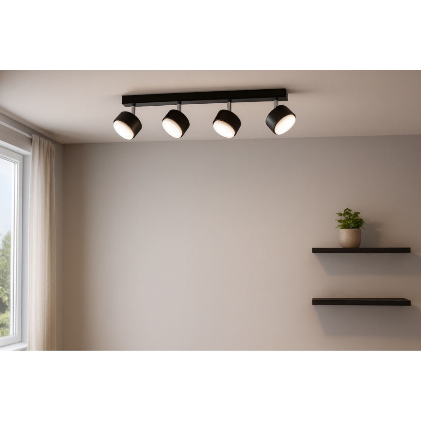 Brilagi - LED RGB+CCT Spot embutido dimerizável MONO 4xGX53/14W/230V 2700-6500K Wi-Fi Tuya preto