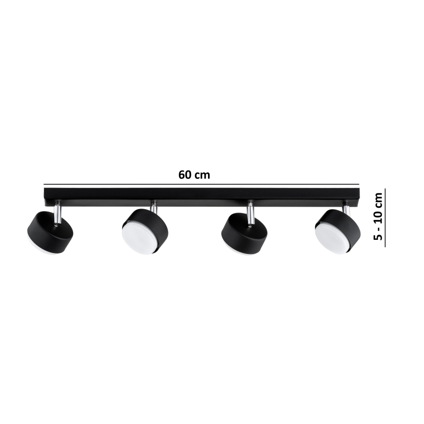 Brilagi - LED RGB+CCT Spot embutido dimerizável MONO 4xGX53/14W/230V 2700-6500K Wi-Fi Tuya preto