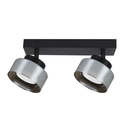BRILAGI - Spot LED RGB+CCT dimerizável AURA LUX 2xGX53/14W/230V 2700-6500K Wi-Fi Tuya preto/fumado