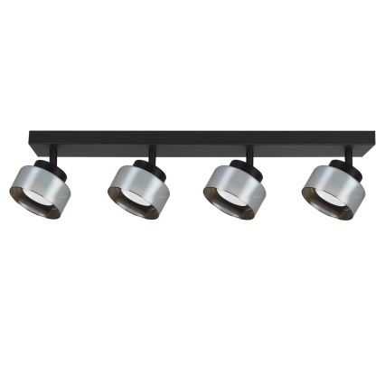 Brilagi - LED RGB+CCT Spot embutido dimerizável AURA LUX 4xGX53/14W/230V 2700-6500K Wi-Fi Tuya preto/fumê