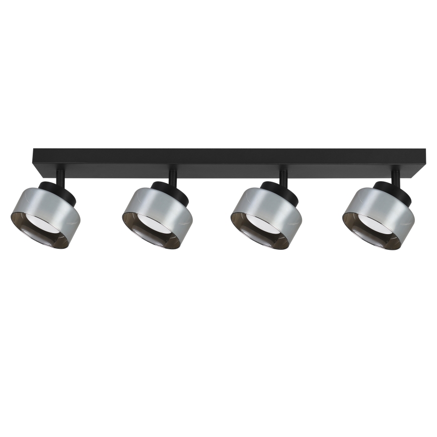 Brilagi - LED RGB+CCT Spot embutido dimerizável AURA LUX 4xGX53/14W/230V 2700-6500K Wi-Fi Tuya preto/fumê