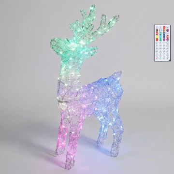 BRILAGI - LED RGBIC Decoração de Natal para exterior LED/6W/230V 60 cm IP44 rena + controlo remoto