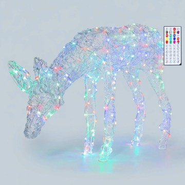 BRILAGI - LED RGBIC Decoração de Natal para exterior LED/6W/230V 90 cm IP44 rena + comando remoto