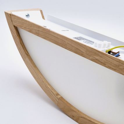 Brilagi - Aplique de parede LED RGBW regulável CARVALHO 1xE27/15W/230V 2700-6500K Wi-Fi carvalho