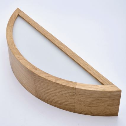 Brilagi - Aplique de parede LED RGBW regulável CARVALHO 1xE27/15W/230V 2700-6500K Wi-Fi carvalho