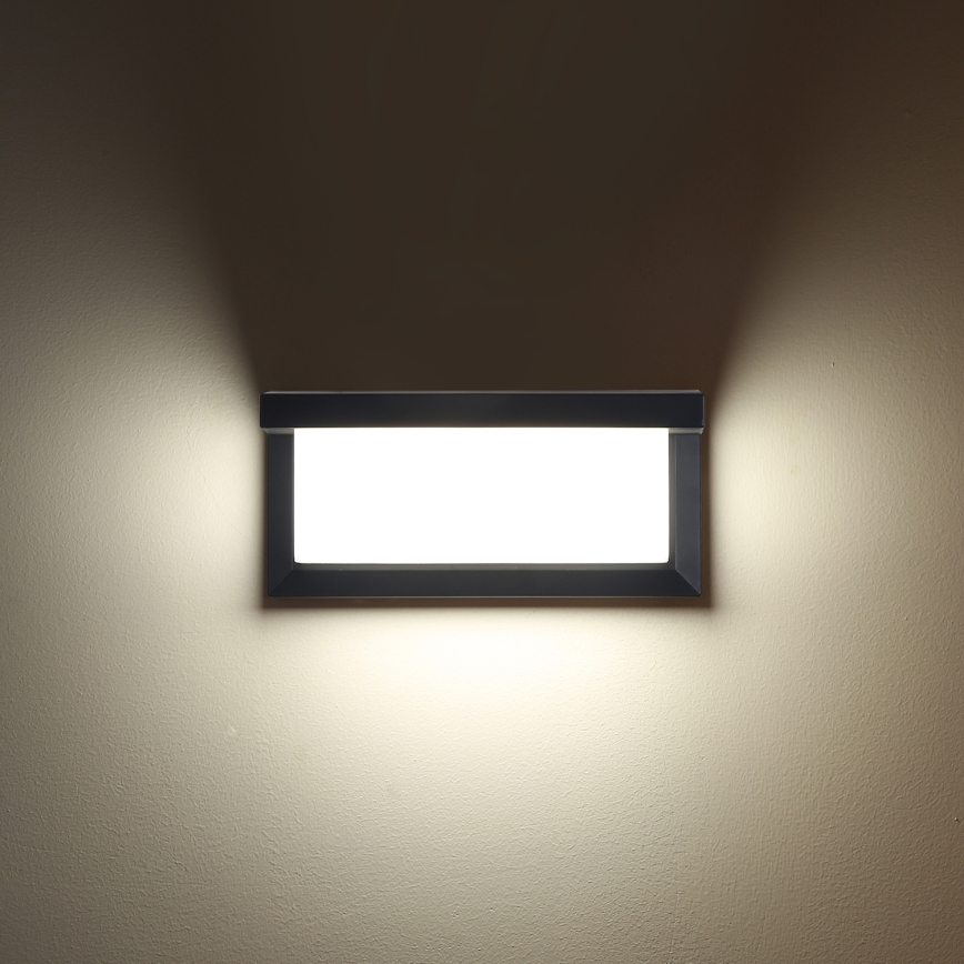 Brilagi - Aplique de parede para exterior LED RGBW dimerizável BRICKY 1xE27/9W/230V 2700-6500K antracite IP54