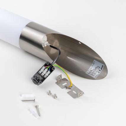 BRILAGI - Aplique de Parede Exterior LED RGBW Regulável ELIA 1xE27/6,5W/230V 2700-6500K IP44 Wi-Fi cromo fosco
