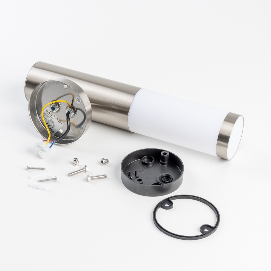 BRILAGI - LED RGBW Candeeiro de Parede Exterior Regulável ELIA 1xE27/6,5W/230V 2700-6500K IP44 Wi-Fi cromado mate