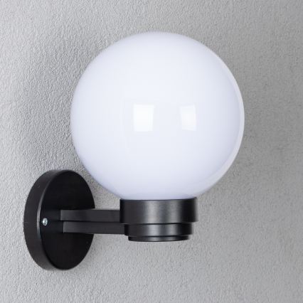BRILAGI - Aplique de parede exterior LED RGBW dimerizável HARBOR 1xE27/12W/230V 2700-6500K IP33 preto/branco