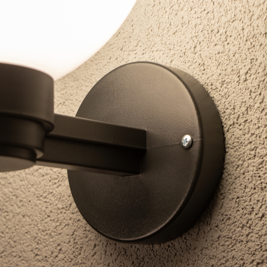 Brilagi - Aplique de parede exterior LED RGBW dimerizável HARBOR 1xE27/9W/230V 2700-6500K IP33 preto/branco