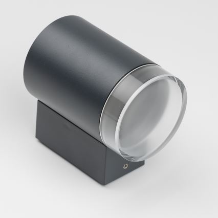 Brilagi - Candeeiro de parede exterior LED RGBW regulável MATERA 1xGU10/4,8W/230V 3000K IP54 antracite + controlo remoto