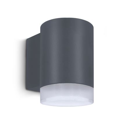 Brilagi - Candeeiro de parede exterior LED RGBW regulável MATERA 1xGU10/4,8W/230V 3000K IP54 antracite + controlo remoto