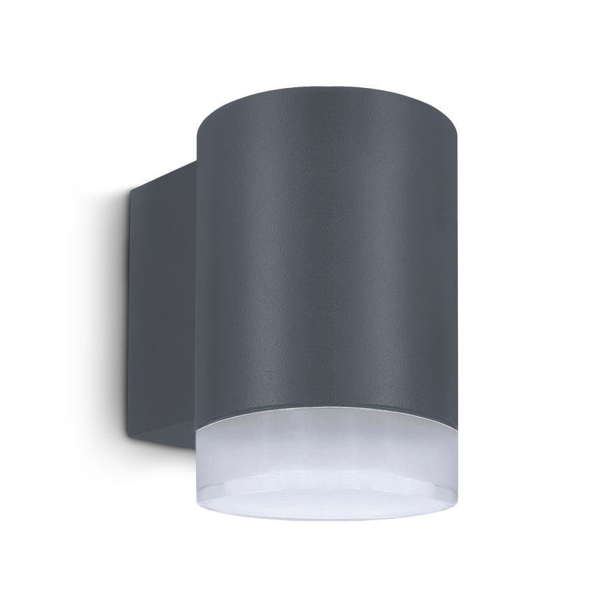 Brilagi - Candeeiro de parede exterior LED RGBW regulável MATERA 1xGU10/4,8W/230V 3000K IP54 antracite + controlo remoto