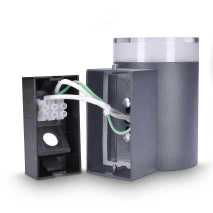 Brilagi - Candeeiro de parede exterior LED RGBW regulável MATERA 1xGU10/4,8W/230V 3000K IP54 antracite + controlo remoto