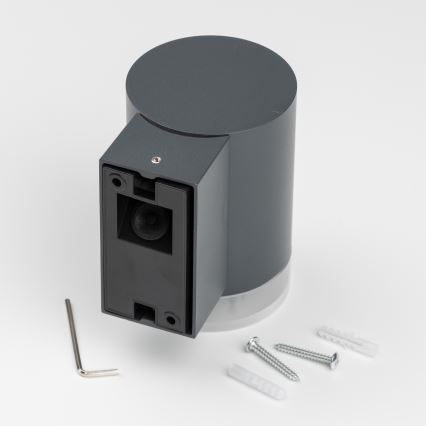 Brilagi - Candeeiro de parede exterior LED RGBW regulável MATERA 1xGU10/6W/230V 3000K IP54 antracite + controlo remoto