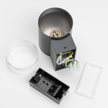 Brilagi - Candeeiro de parede exterior LED RGBW regulável MATERA 1xGU10/6W/230V 3000K IP54 antracite + controlo remoto