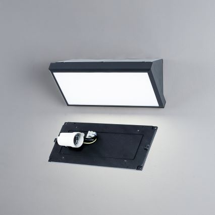 Brilagi - Aplique de parede LED RGBW dimerizável para exterior TRIANGLE 1xE27/15W/230V 2700-6500K IP65 antracite