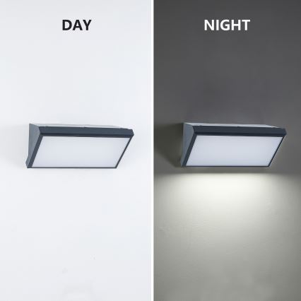 Brilagi - Aplique de parede LED RGBW dimerizável para exterior TRIANGLE 1xE27/9W/230V 2700-6500K IP65 antracite