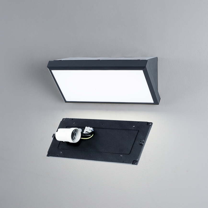 Brilagi - Aplique de parede LED RGBW dimerizável para exterior TRIANGLE 1xE27/9W/230V 2700-6500K IP65 antracite