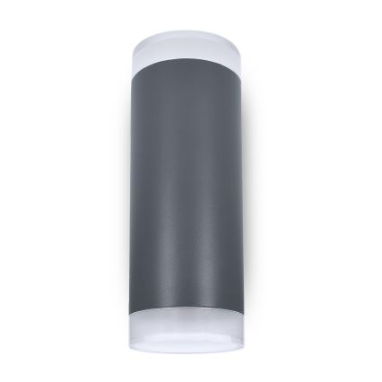 Brilagi - LED RGBW dimerizável aplique de parede para exterior MATERA 2xGU10/4,8W/230V 3000K IP54 antracite + controlo remoto