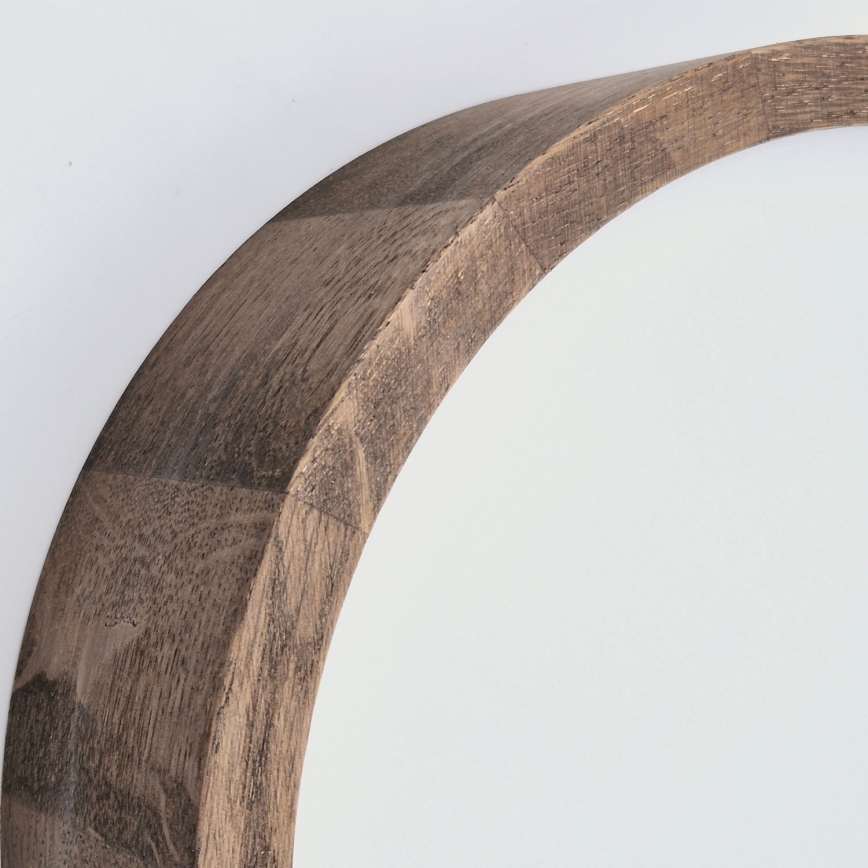 Brilagi - Luminária de teto LED RGBW dimerizável CARVALHO SLIM 1xE27/15W/230V 2700-6500K Wi-Fi carvalho, diâmetro 27 cm