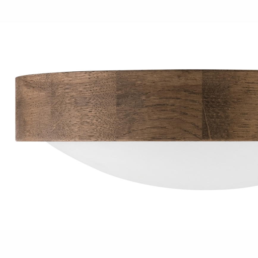 Brilagi - Luminária de teto LED RGBW dimerizável CARVALHO SLIM 1xE27/9W/230V 2700-6500K Wi-Fi carvalho, diâmetro 27 cm