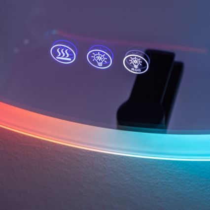 Brilagi - LED RGBW Espelho aquecido para casa de banho CLARA PRO LED/18,5W/230V Ø 60 cm IP44 CRI 90 dimerizável + CCT