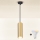 Brilagi - LED RGBW Lustre dimerizável suspenso por cabo SELE 1xGU10/4,8W/230V 3000K preto/dourado + controlo remoto