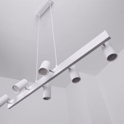 Brilagi - Lustre pendente LED RGBW regulável SELE 6xGU10/6,5W/230V 2700-6500K branco + comando remoto
