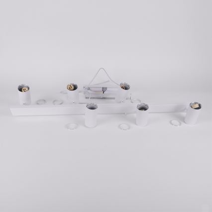 Brilagi - Lustre pendente LED RGBW regulável SELE 6xGU10/6,5W/230V 2700-6500K branco + comando remoto