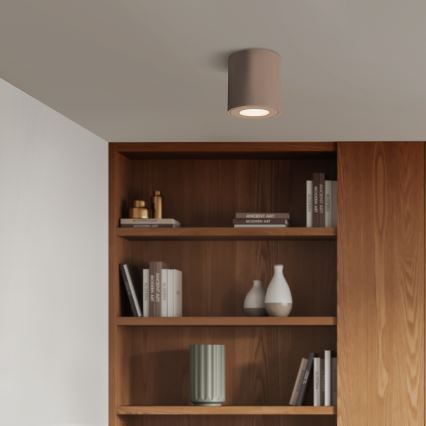 Brilagi - Luminária LED RGBW dimerizável para casa de banho MIA 1xGU10/4,8W/230V 3000K 84x80 mm bege IP54 + comando remoto