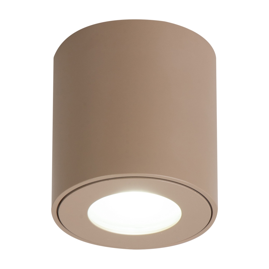 Brilagi - Luminária LED RGBW dimerizável para casa de banho MIA 1xGU10/4,8W/230V 3000K 84x80 mm bege IP54 + comando remoto